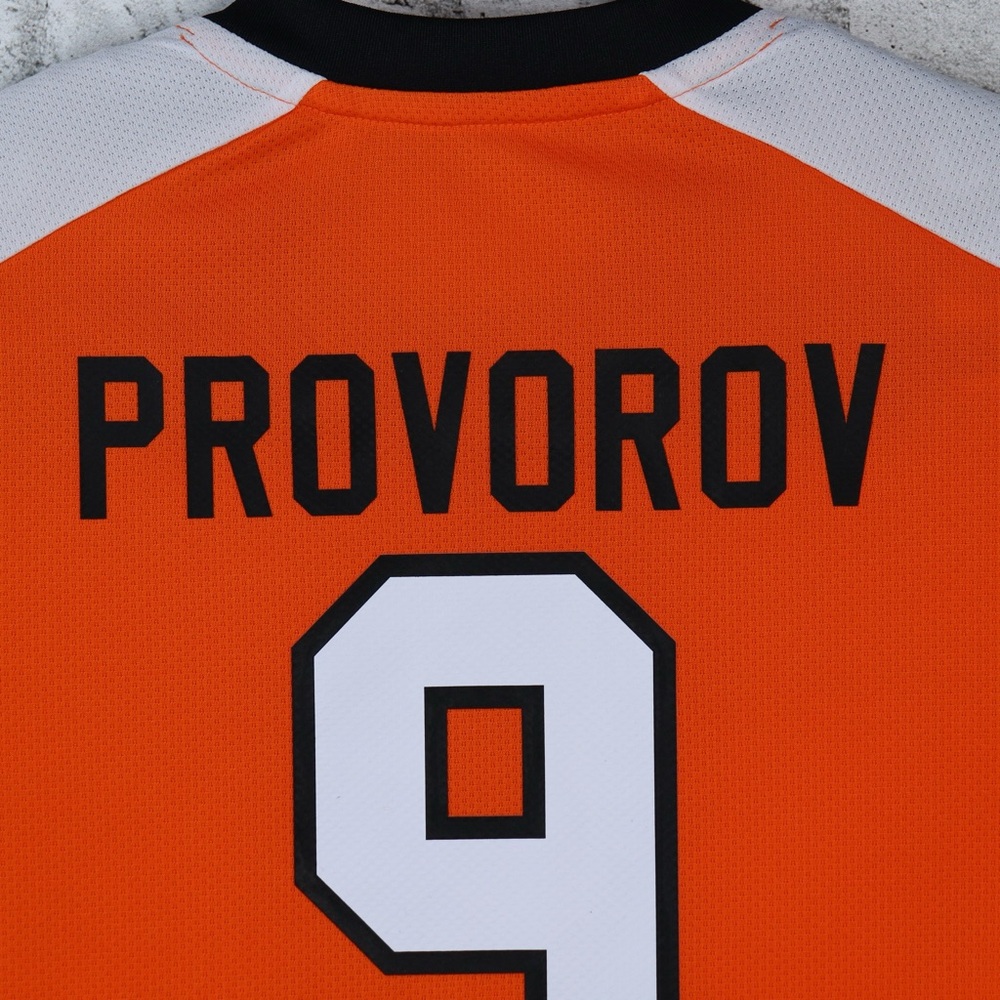 Fanatics Philadelphia Flyers #9 Ivan Provorov Home Jersey NHL Youth L/XL Jersey